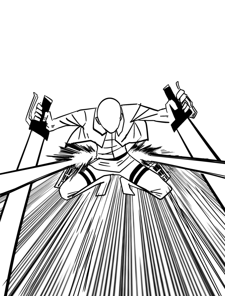 Drawing an anime character